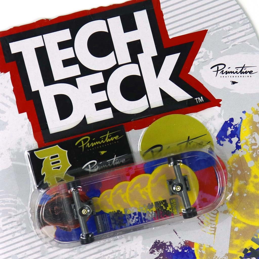 Skate de dedo Tech Deck Primitive Silvas 96mm - Vermelho / Azul