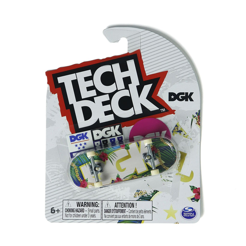 Skate de dedo Tech Deck DGK 96mm - Azul / Amarelo / Branco
