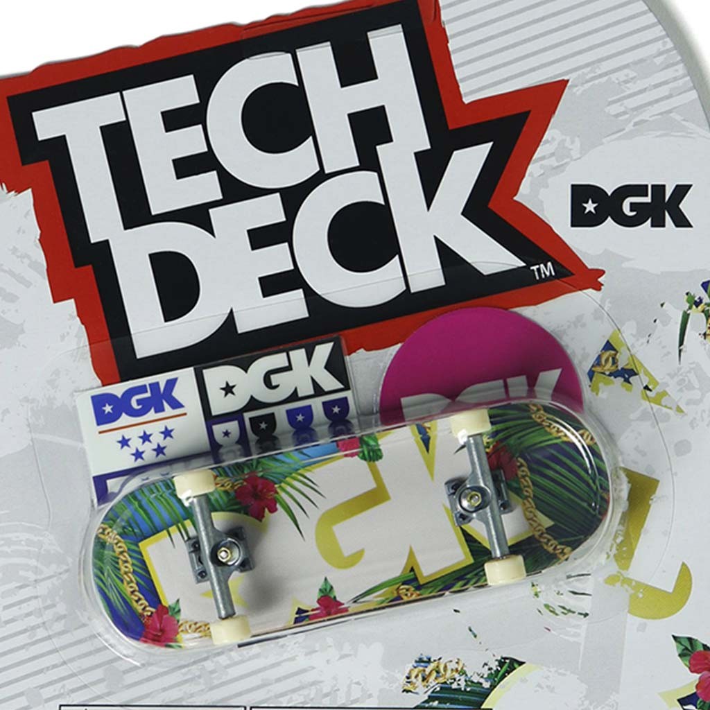 Skate de dedo Tech Deck DGK 96mm - Azul / Amarelo / Branco