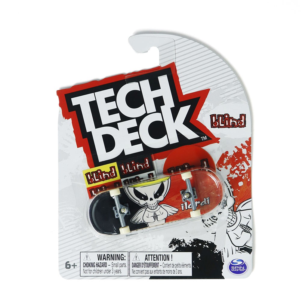 Skate de dedo Tech Deck blind Ilardi 96mm - Preto / Branco / Vermelho
