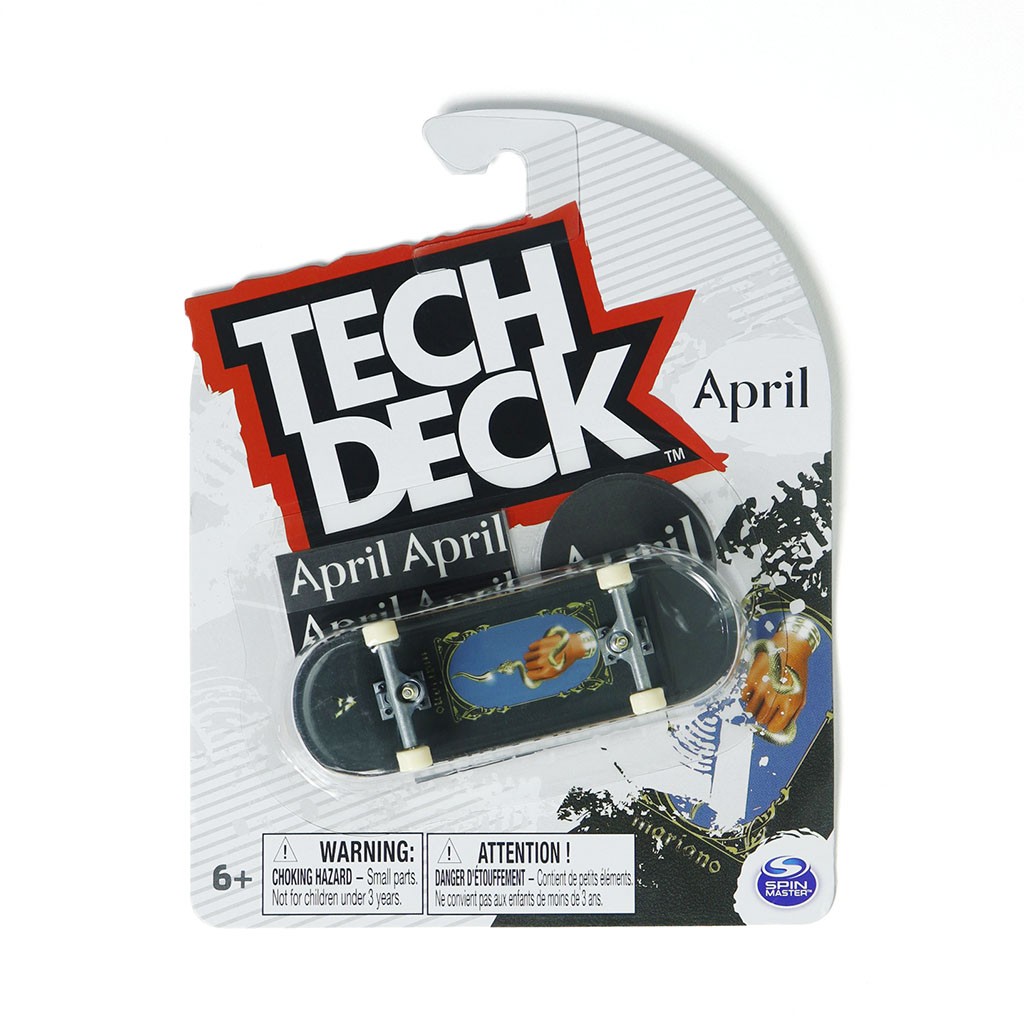 Skate de dedo Tech Deck April Mariano 96mm - Preto / Azul