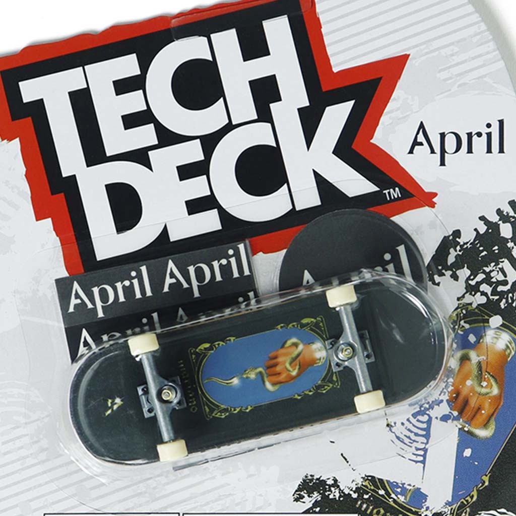 Skate de dedo Tech Deck April Mariano 96mm - Preto / Azul