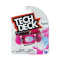 Skate de dedo Tech Deck April Rayssa 96mm - Rosa / Azul / Branco