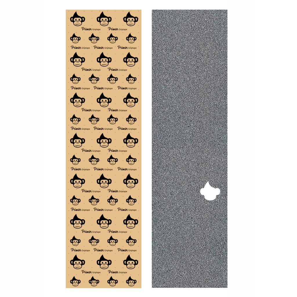 Lixa Primor Skateboards Small Filled Monkey - 1 Preta / Branco