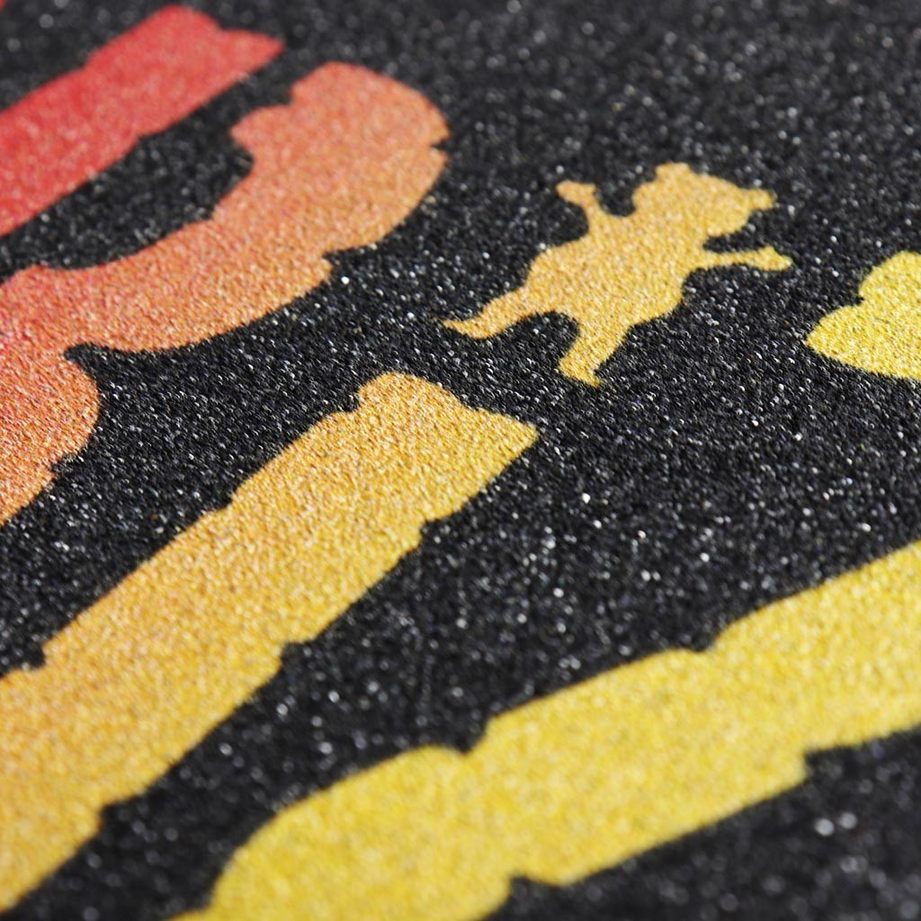 Lixa Grizzly Griptape STAMP - Vermelho / Amarelo / Verde