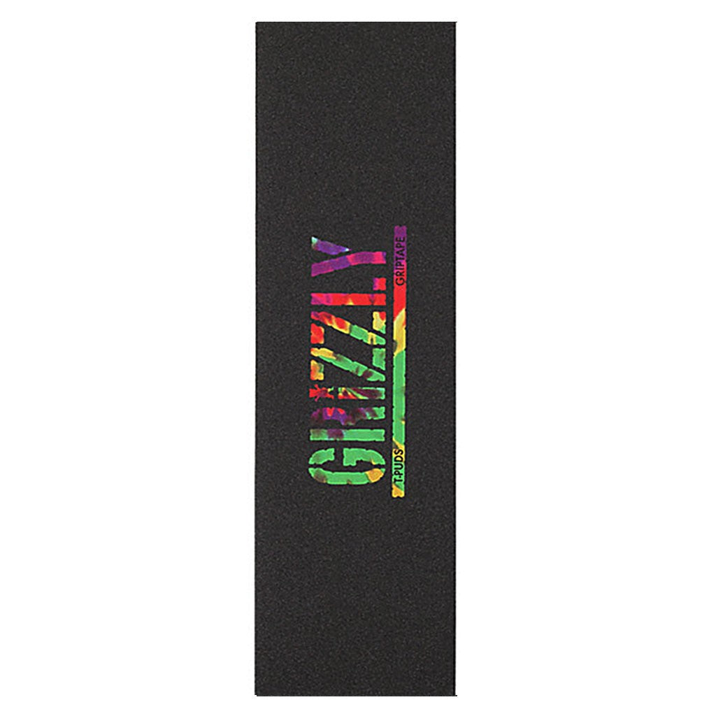 Lixa Grizzly Griptape STAMP - Tie Dye Verde / Amarelo / Vermelho / Roxo