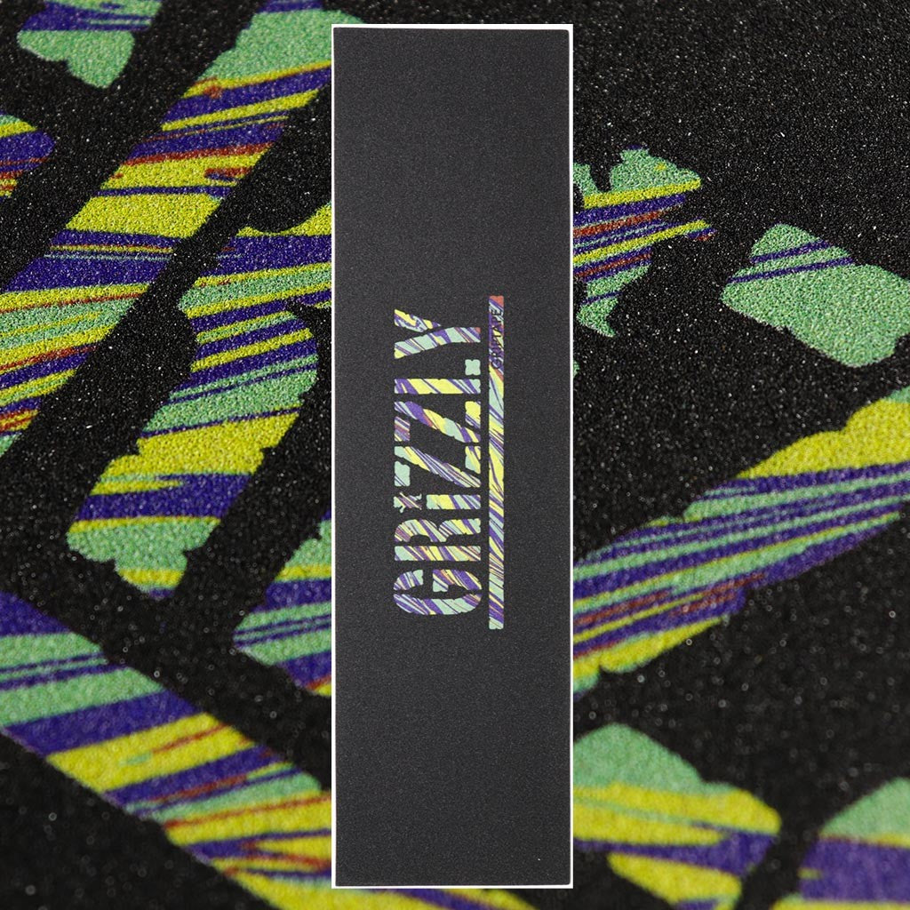 Lixa Grizzly Griptape Melter Stamp - Verde / Amarelo / Azul