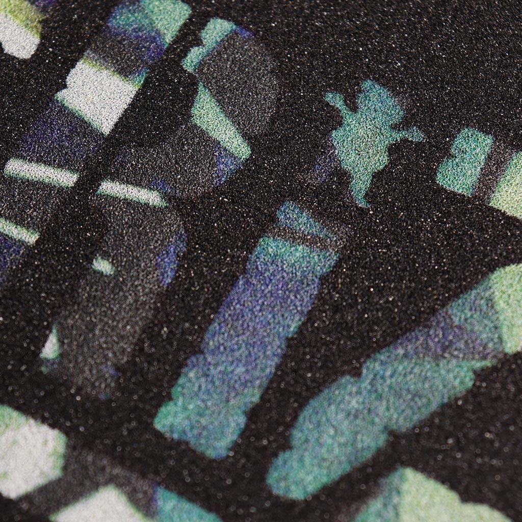 Lixa Grizzly Griptape Simplicity Stamp - Preto / Branco / Verde