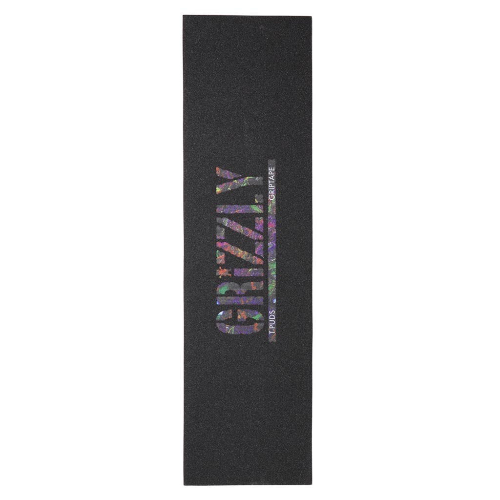 Lixa Grizzly Griptape Pudwill Stamp - Roxo / Laranja / Verde