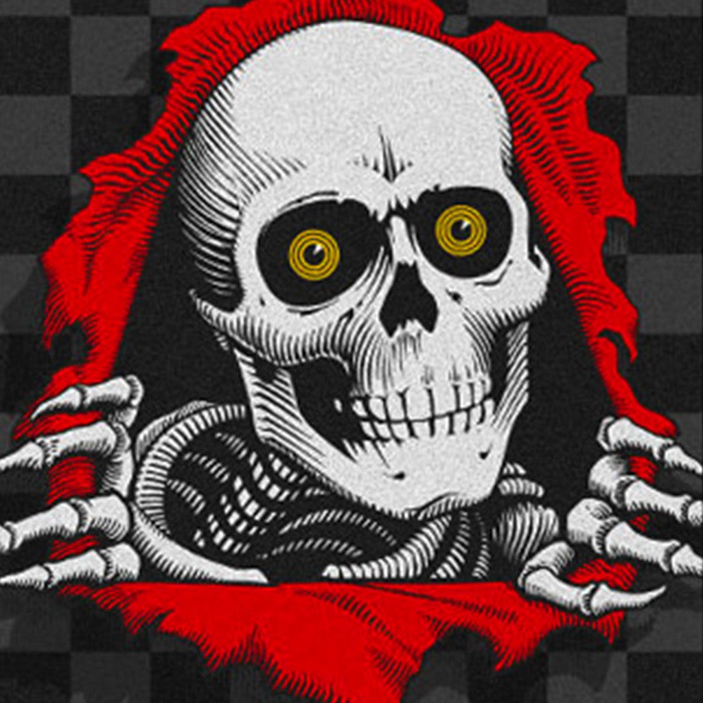 Lixa Powell Peralta Ripper Checker - Preto / Cinza / Vermelho