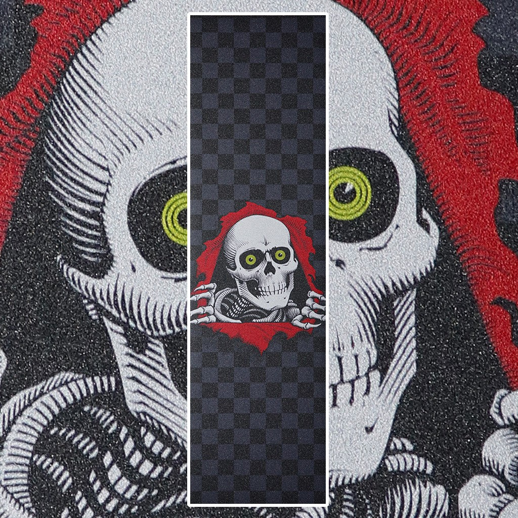 Lixa Powell Peralta Ripper Checker 23x84 - Preta / Cinza / Vermelho