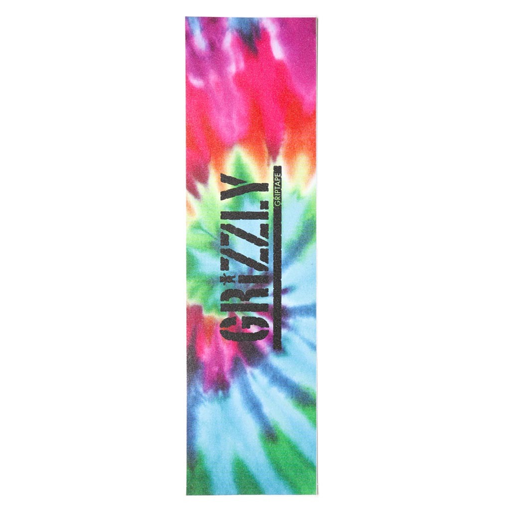 Lixa Grizzly Griptape Reverse Tie Dye Stamp - Verde / Vermelho / Roxo