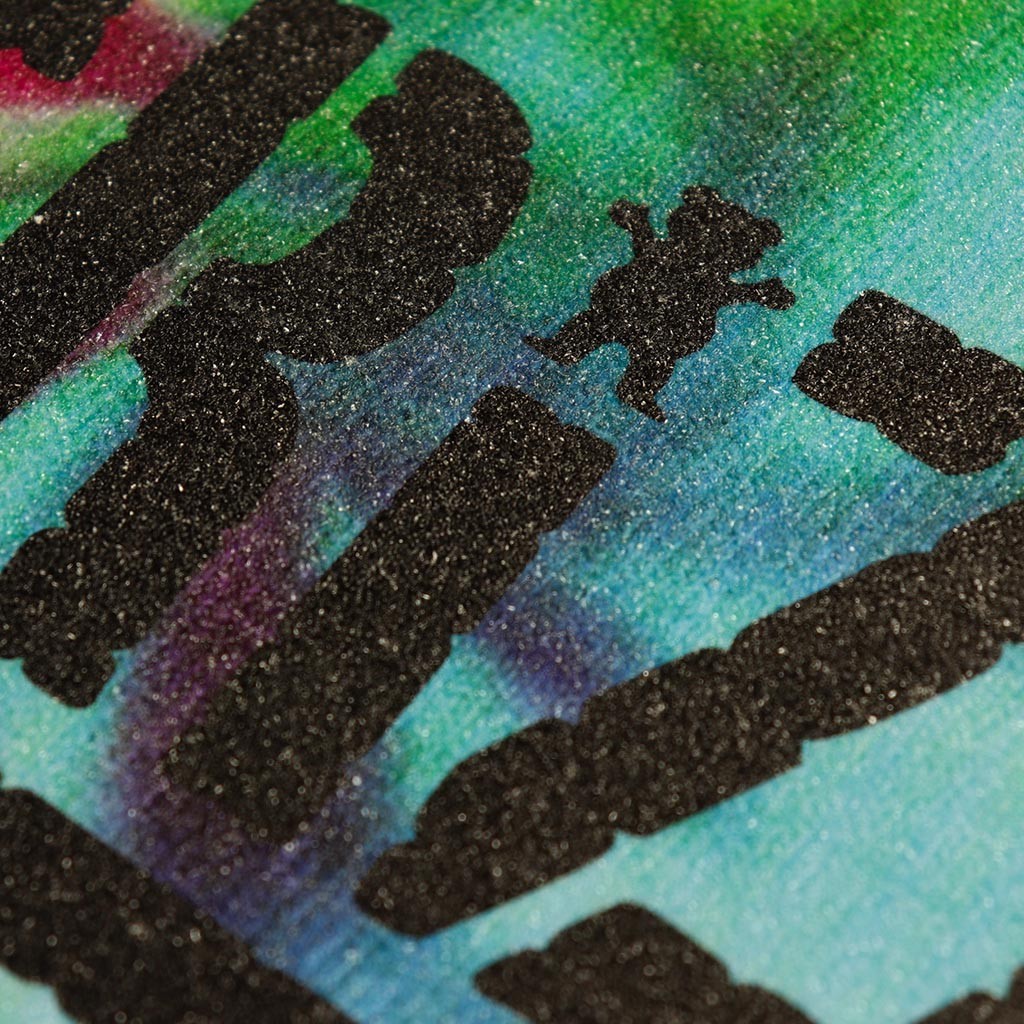 Lixa Grizzly Griptape Reverse Tie Dye Stamp - Verde / Vermelho / Roxo