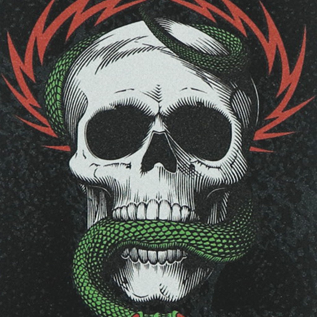 Lixa Powell Peralta McGill Skull e Snake 23x84 - Preto / Branco / Vermelho