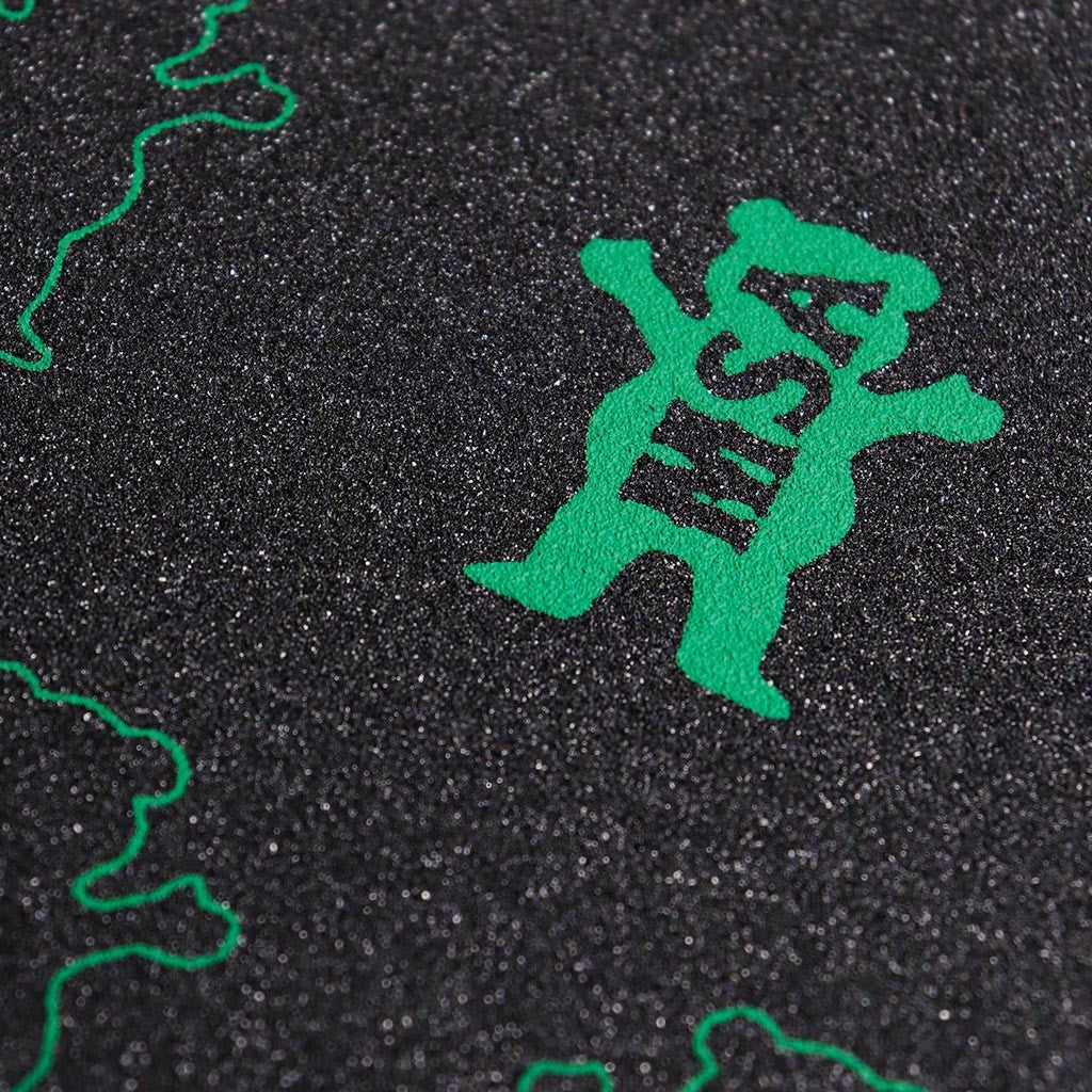 Lixa Grizzly Griptape Manny Santiago OG Bear - Preto / Verde