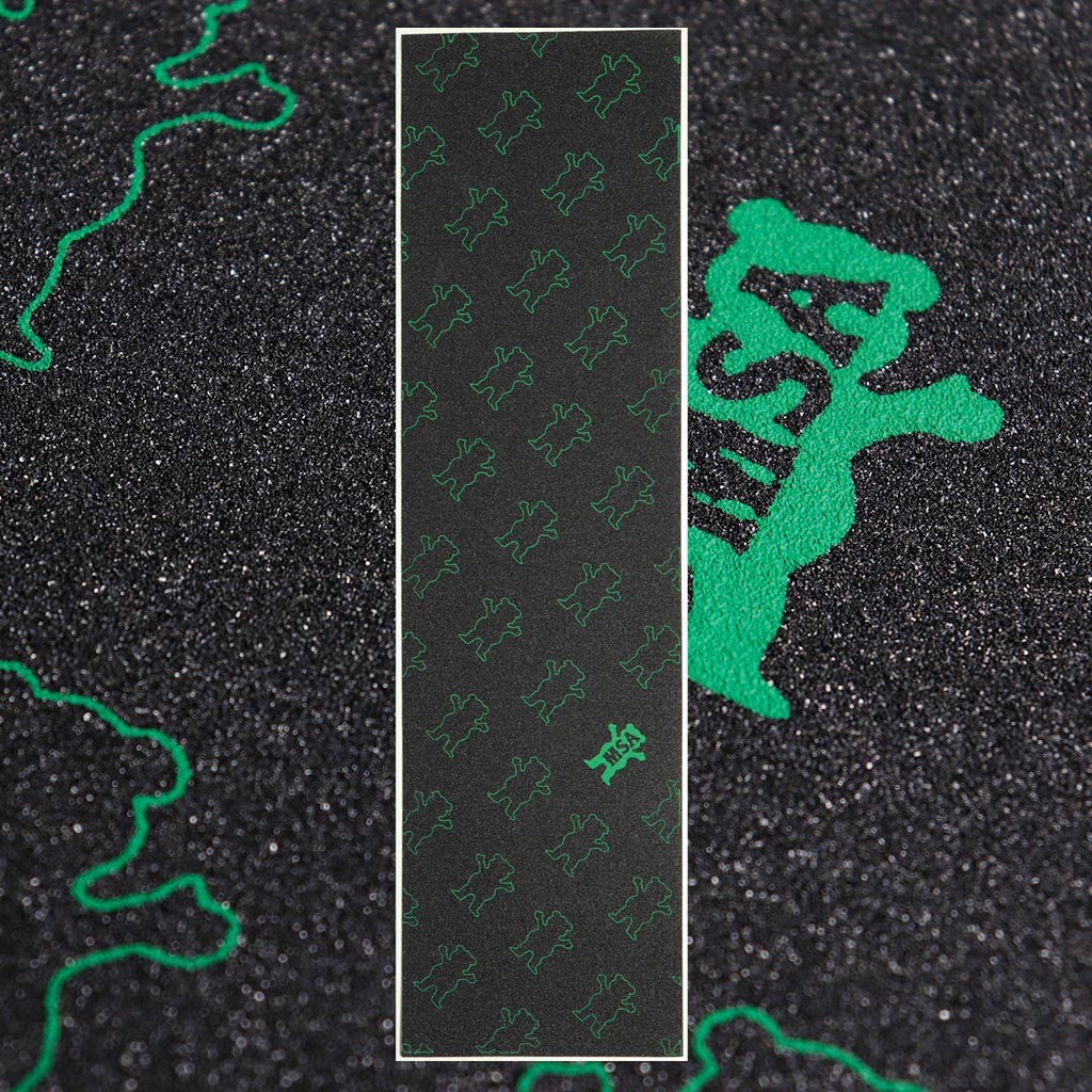 Lixa Grizzly Griptape Manny Santiago OG Bear - Preto / Verde