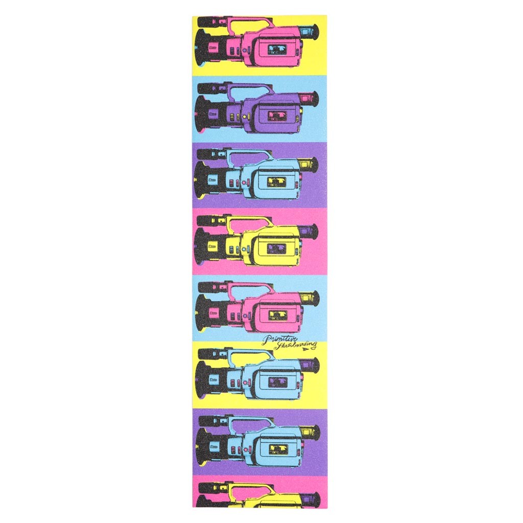 Lixa Primitive Skateboarding Pop Art 1000 Skateboard - Amarelo / Verde / Rosa