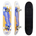 Skate Montado Multimarca Iniciante - Branco / Azul / Laranja