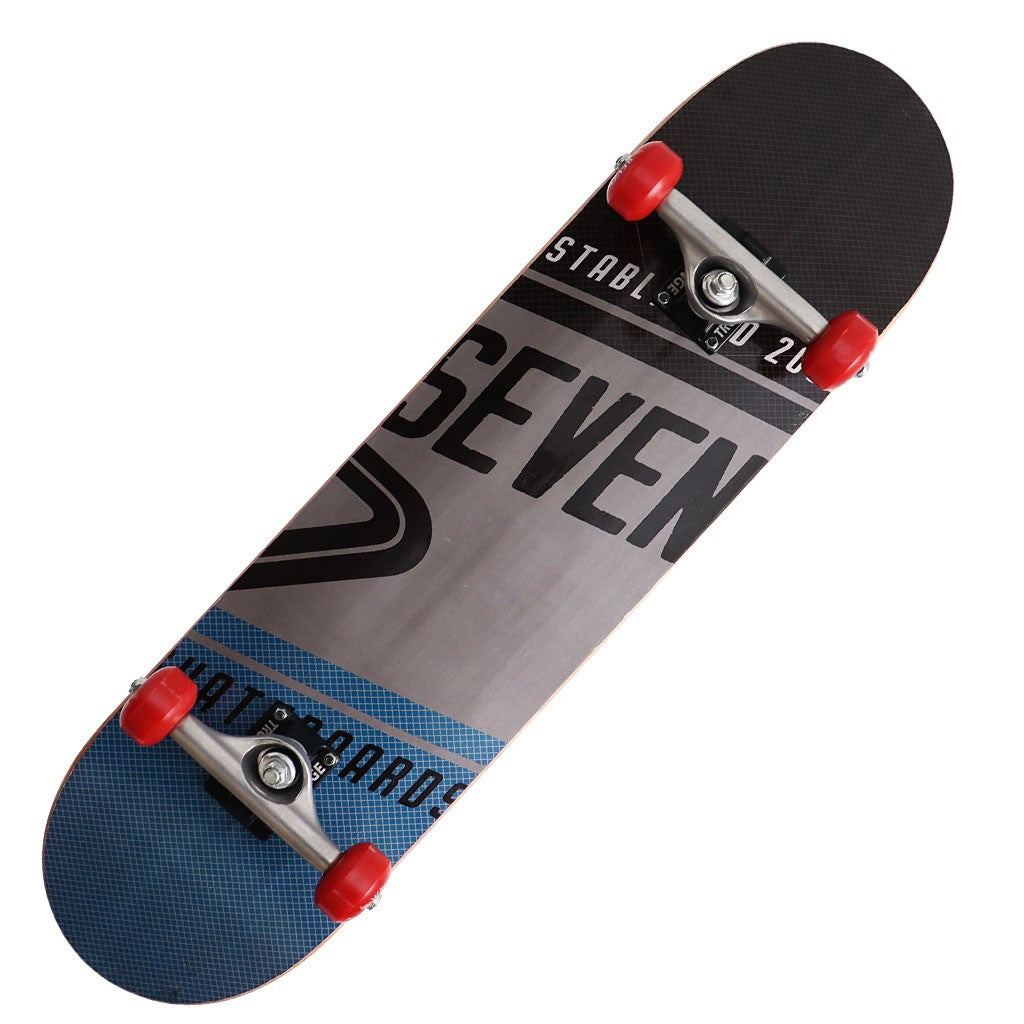 Skate Montado Multimarca Intermediário - Preto / Cinza / Azul
