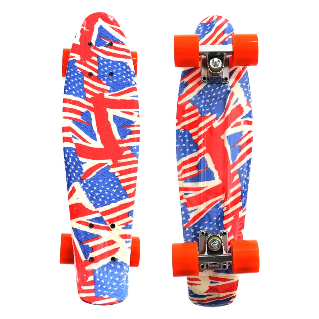 Mini Cruiser No Label Mini Cruiser - Azul / Vermelho / Branco
