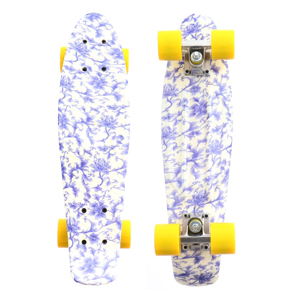 Mini Cruiser No Label Mini Cruiser - Branco / Azul / Amarelo