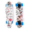 Mini Cruiser No Label Estampado - Letras Preta / Preto / Azul