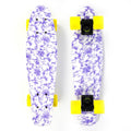 Mini Cruiser No Label Estampado - Floral Azul / Preto / Amarelo