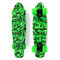 Mini Cruiser No Label Estampado - Camuflado Verde / Preto / Verde