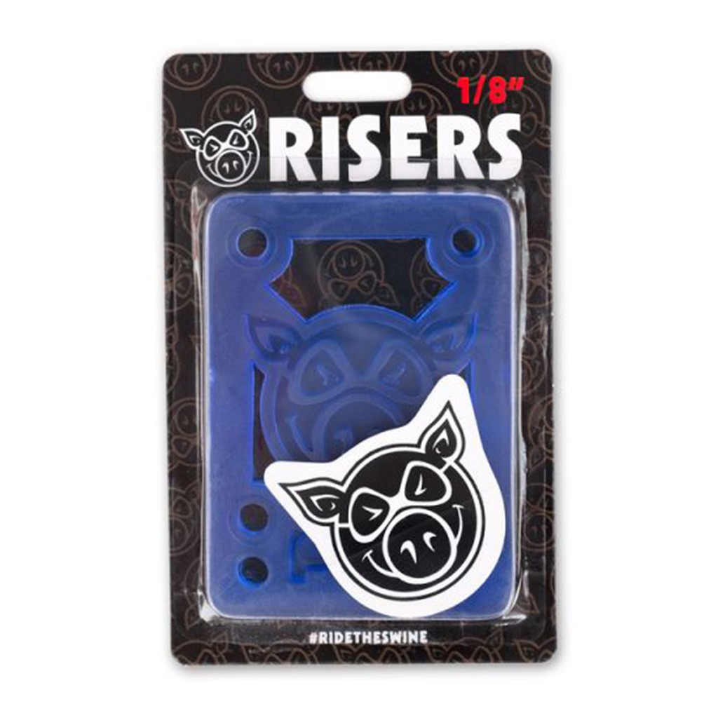 Pads Pig Wheels Reto rígido 3mm - Azul