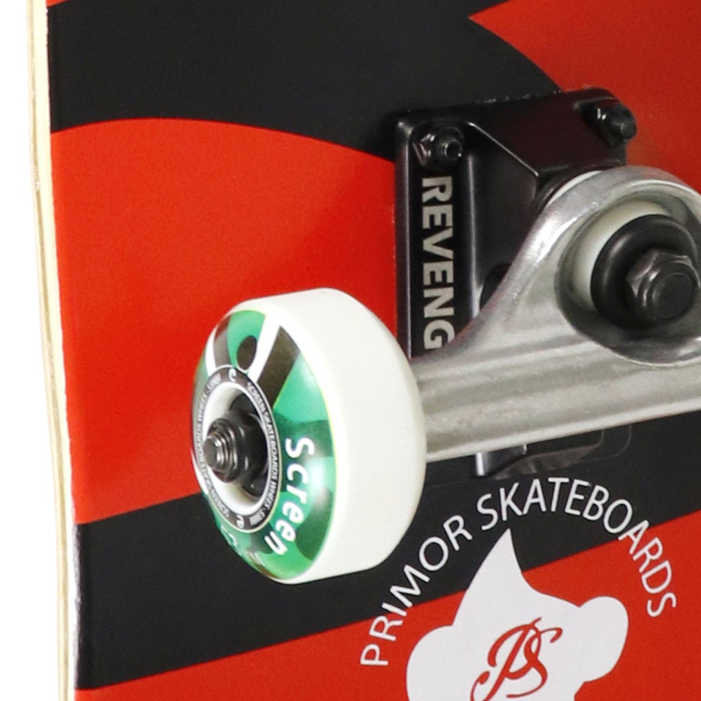 Skate Montado Multimarca Profissional Start - Vermelho / Preto / Branco