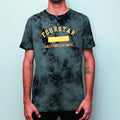 Camiseta Fourstar Clothing Phys Ed Lightening Wash - Chumbo / Verde