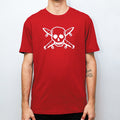 Camiseta Fourstar Clothing Street Pirate - Vermelho / Branco