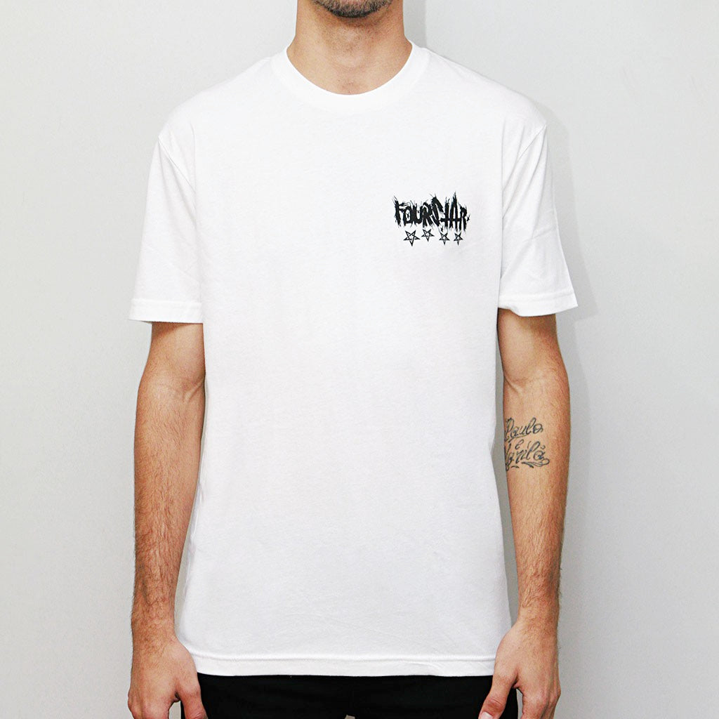 Camiseta Fourstar Clothing Toxic - Branco / Preto
