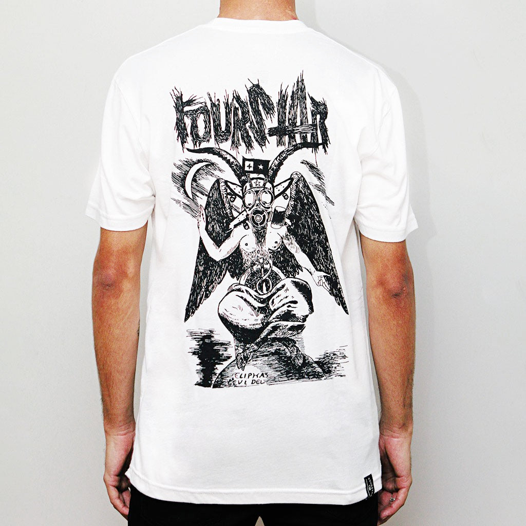 Camiseta Fourstar Clothing Toxic - Branco / Preto