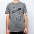 Camiseta Fourstar Clothing Fs04 - Cinza / Preto