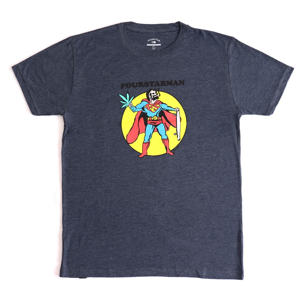 Camiseta Fourstar Clothing Fourstarman - Chumbo