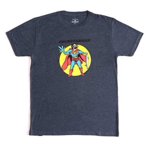 Camiseta Fourstar Clothing Fourstarman - Chumbo