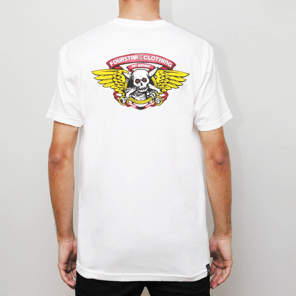Camiseta Fourstar Clothing Mariano Pirate Skate - Branco