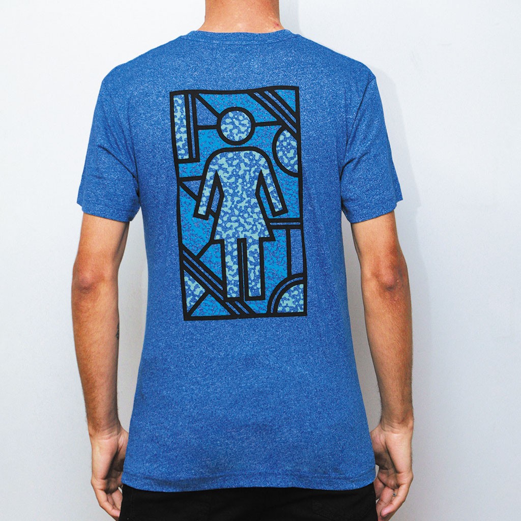 Camiseta Girl Skateboards Framework Premium - Azul