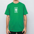 Camiseta Girl Skateboards Og - Verde / Branco