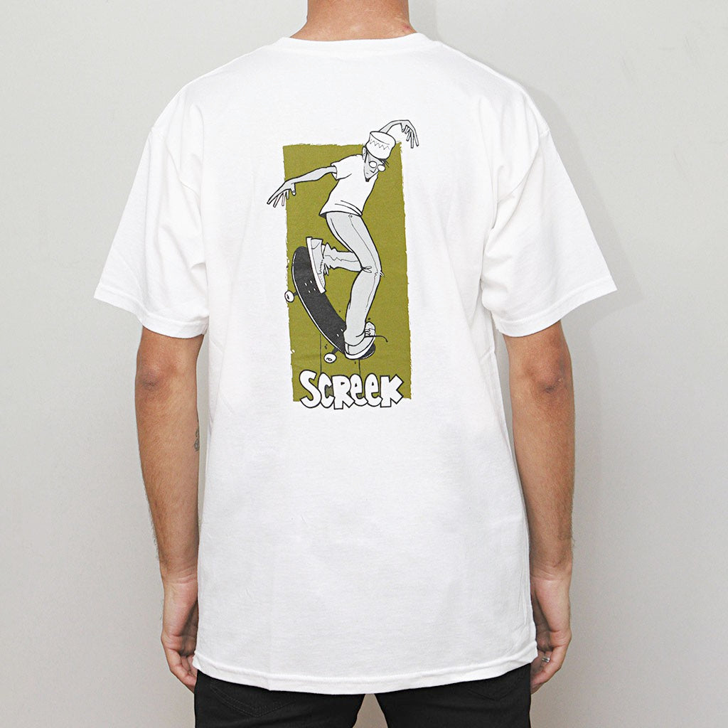 Camiseta Girl Skateboards Lettuce Bee Screek - Branca