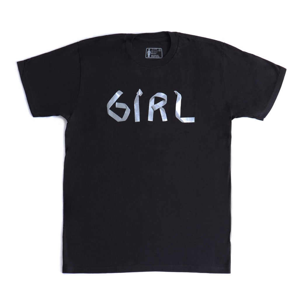 Camiseta Girl Skateboards Tape Deck Premium - Preta