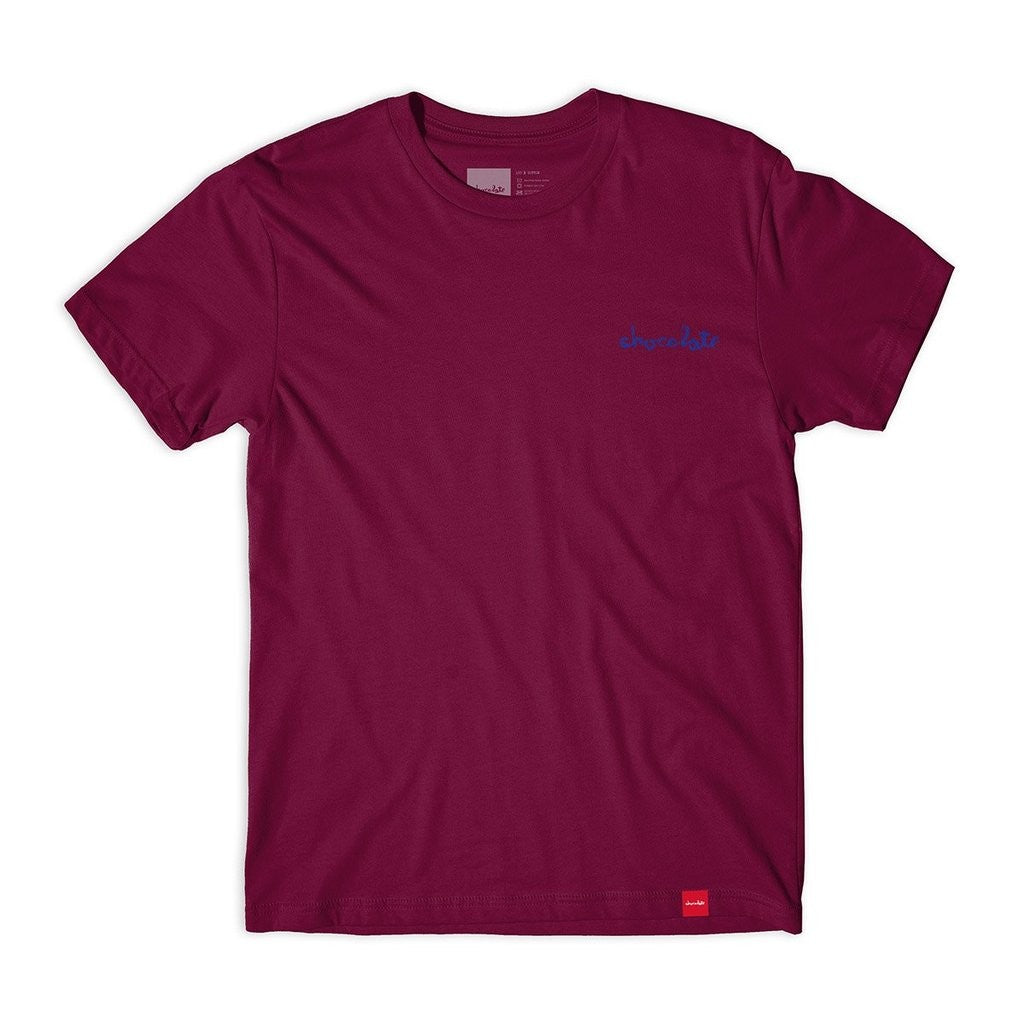 Camiseta Chocolate Skateboards Mini Chunk Tee - Bordô