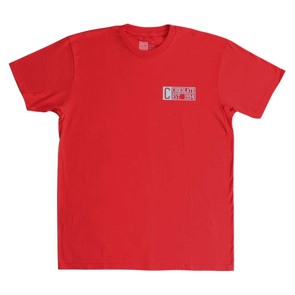 Camiseta Chocolate Skateboards Phsys ED - Vermelha