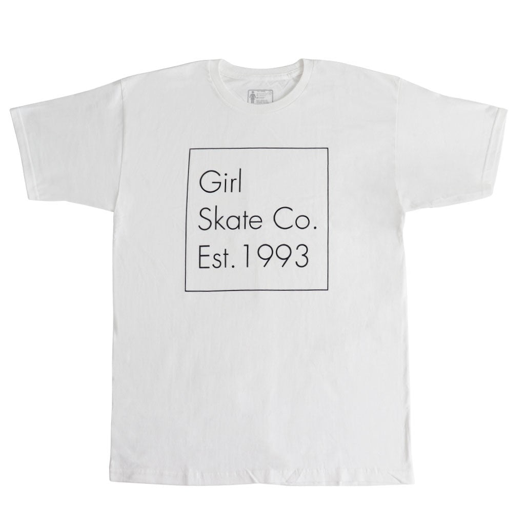 Camiseta Girl Skateboards Timestamp - Branca