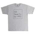 Camiseta Girl Skateboards Timestamp - Cinza