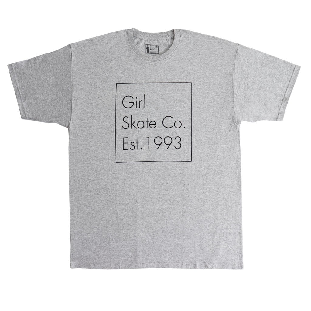 Camiseta Girl Skateboards Timestamp - Cinza