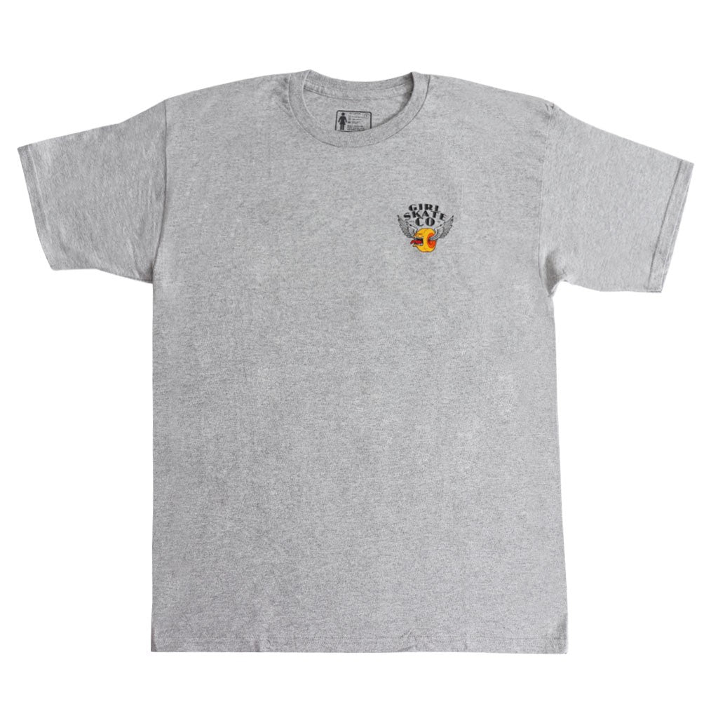 Camiseta Girl Skateboards Biters Heather - Cinza