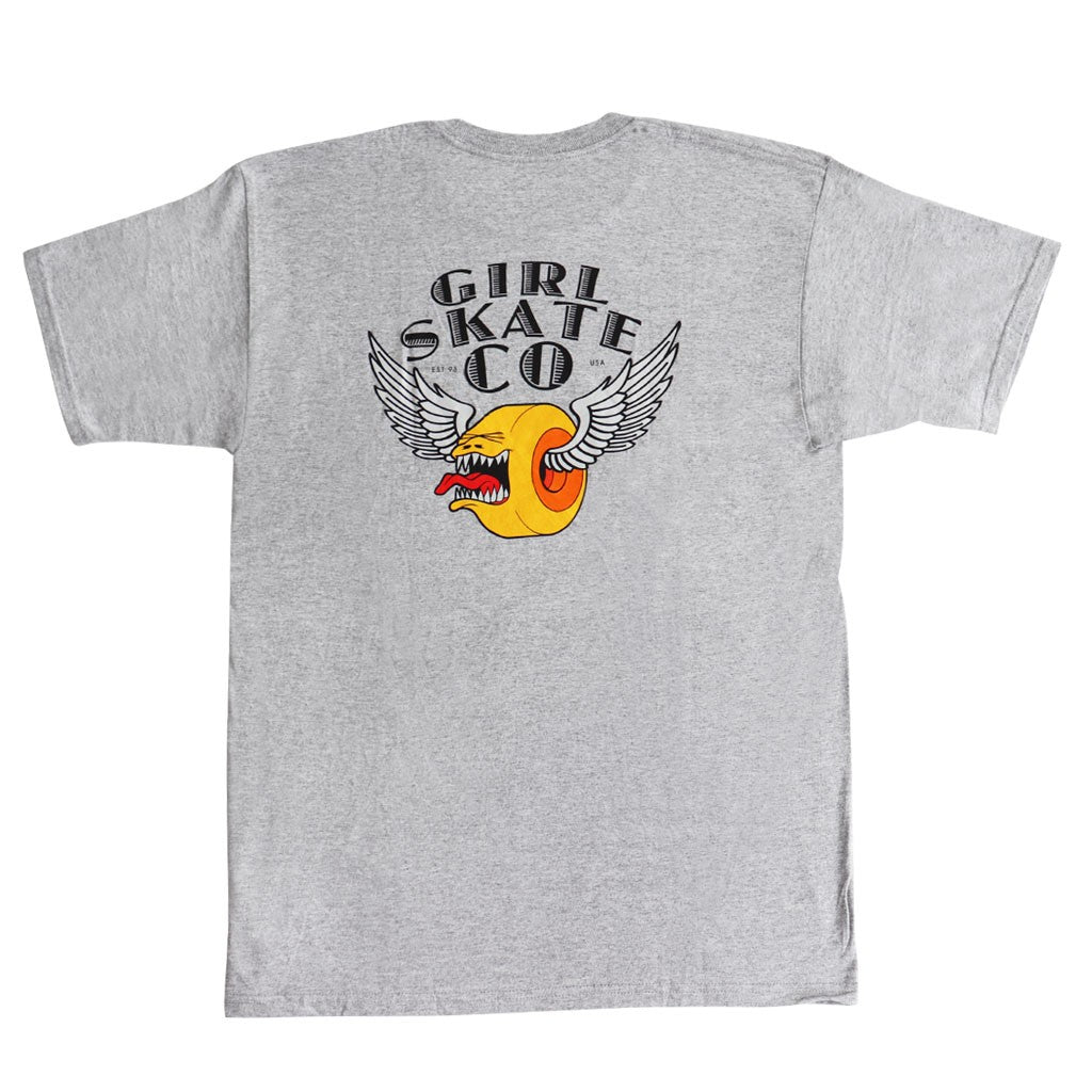 Camiseta Girl Skateboards Biters Heather - Cinza