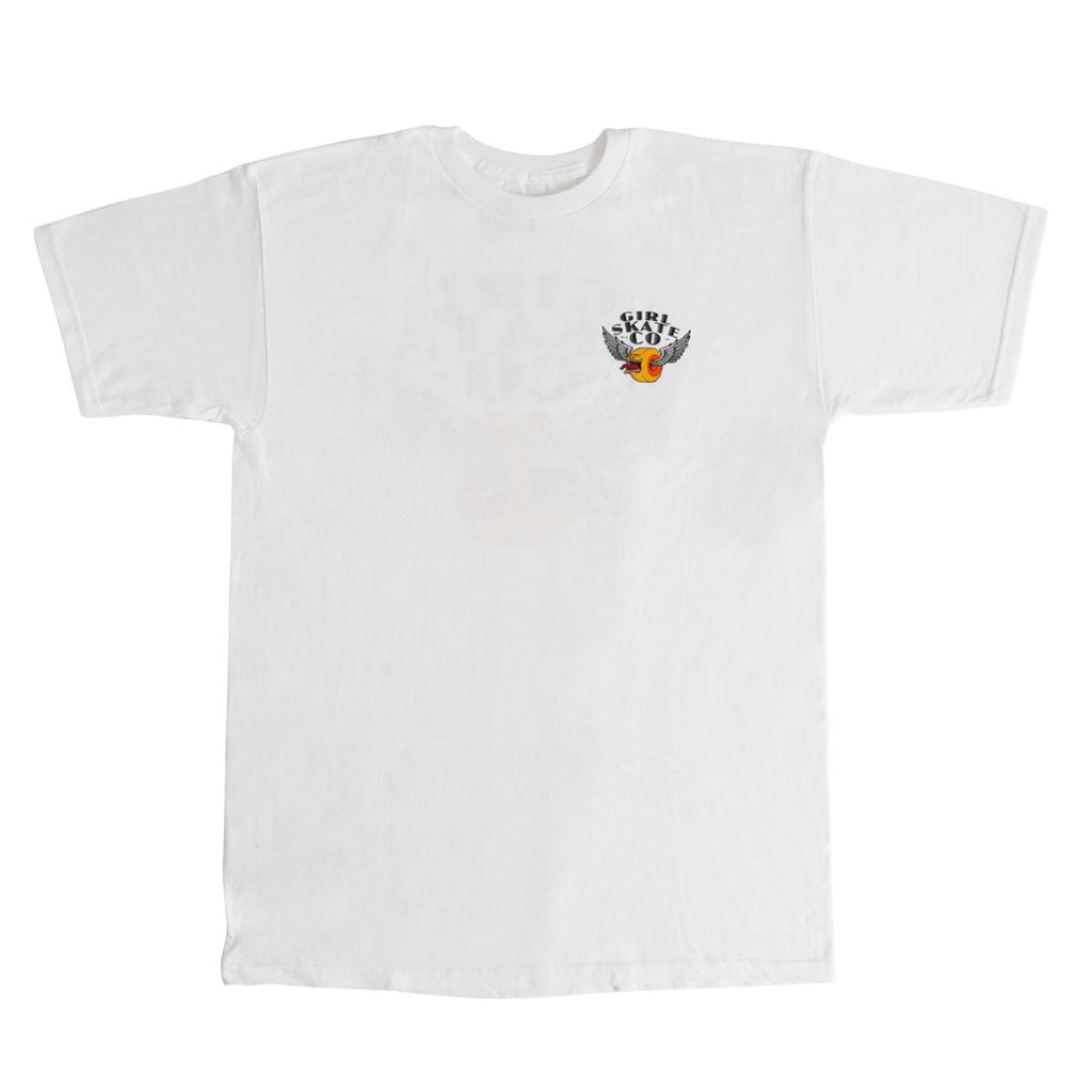 Camiseta Girl Skateboards Biters Heather - Branca